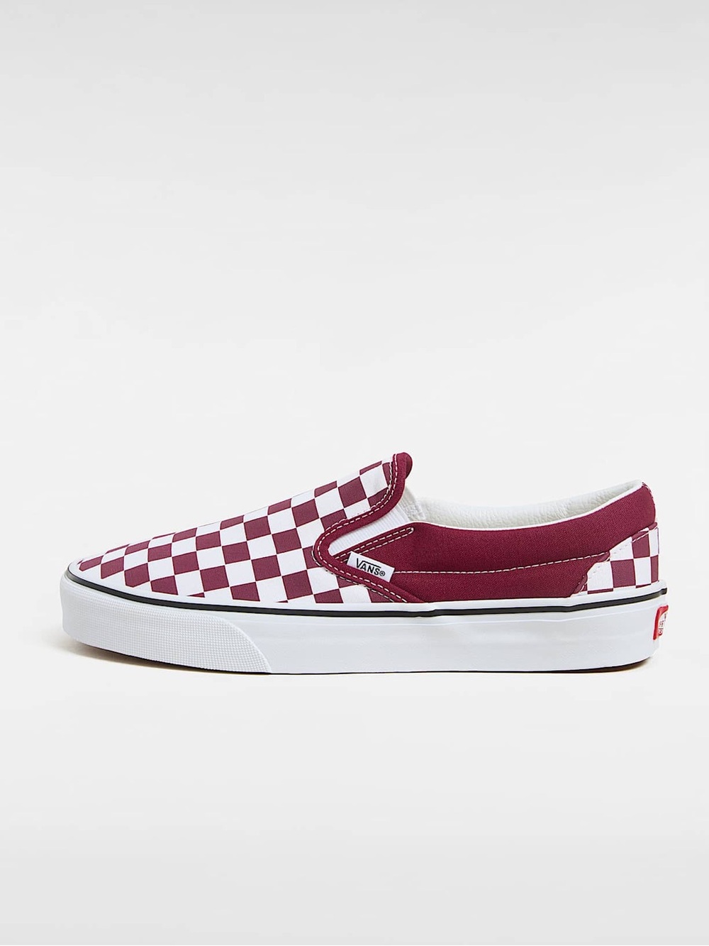 Vans Classic Slip-On Checkerboard Burgundy Size 6.5 NWOB